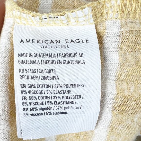 American Eagle Striped Ribbed Long Tee in Size Large - Picture 7 of 9